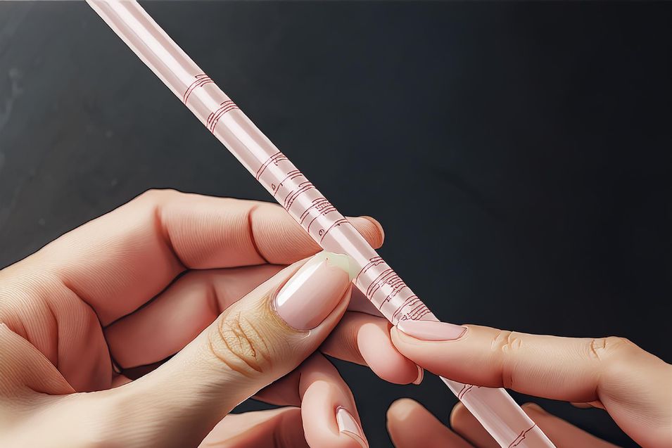 Drinking Straw for ring size measurement