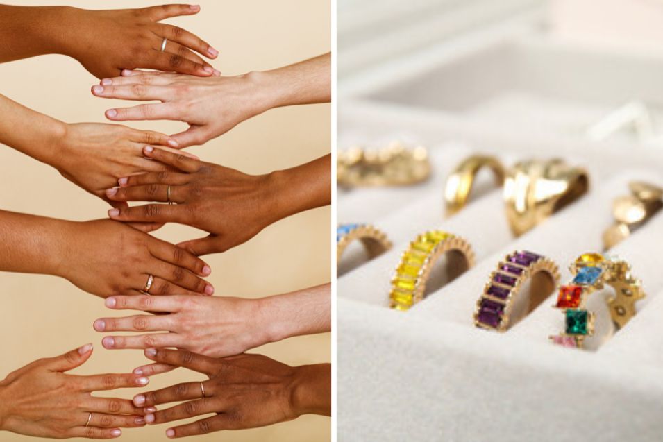 differenet Skin Tone and jewelry 