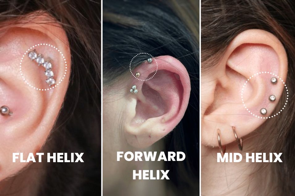 Types of Helix Piercing