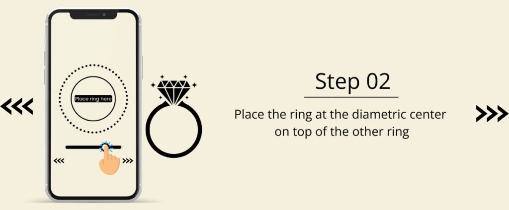 ring size measurement step 2