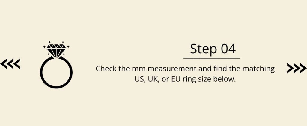 ring size calculator step 4